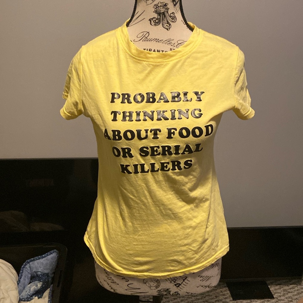 Probably Thinking About Food and Serial Killers Shirt